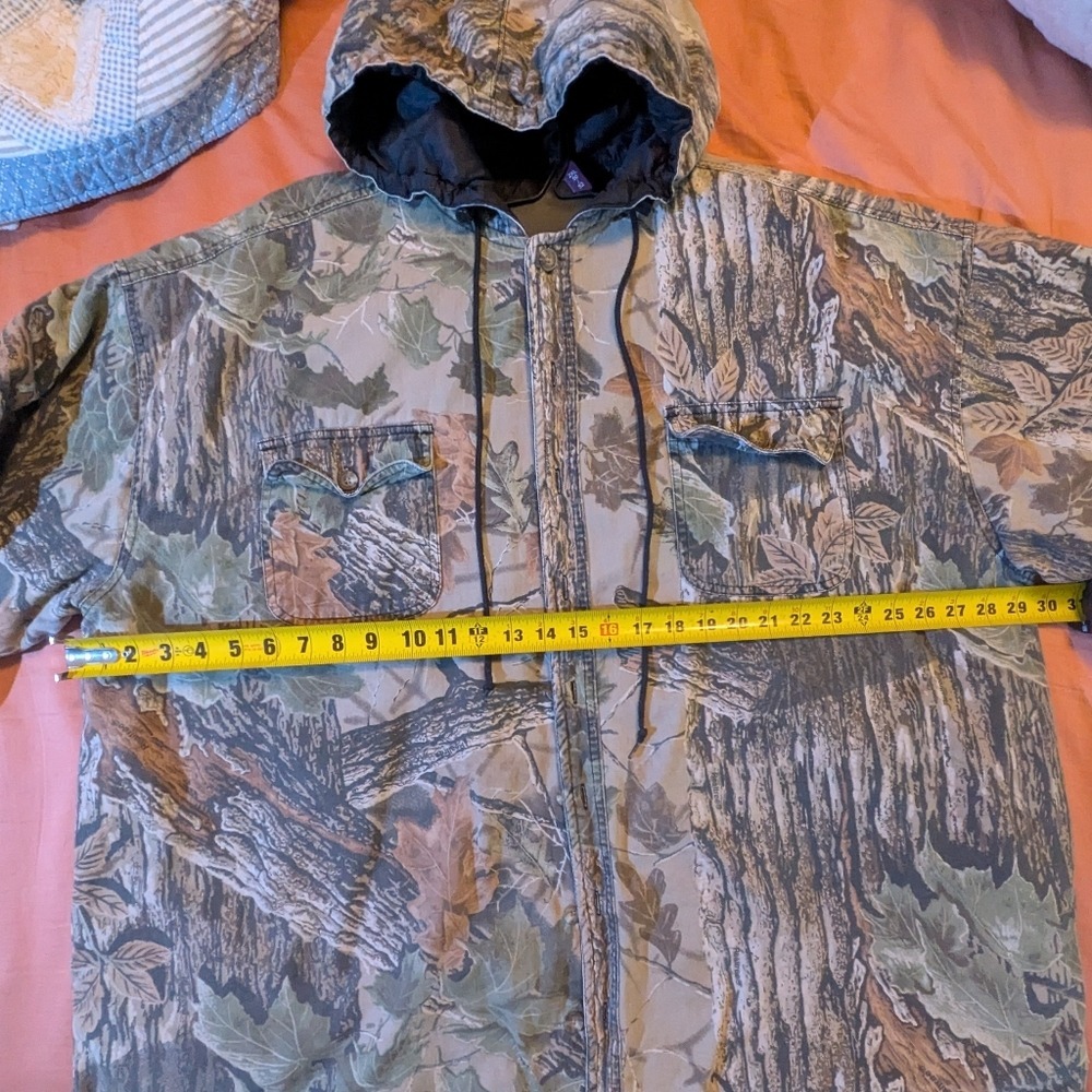 Duxbak Quilted Camo Hooded Jacket Mens 2XL Vintage - Picture 5 of 6